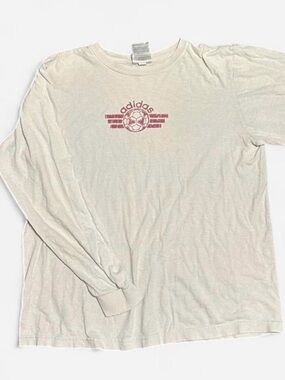True Vintage adidas Long Sleeve Crewneck with Maroon Soccer Logo